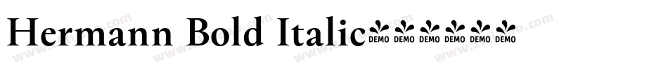 Hermann Bold Italic字体转换